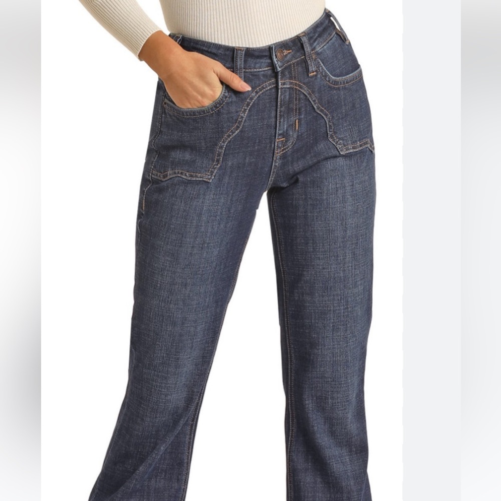 Rock & Roll Denim high rise trousers